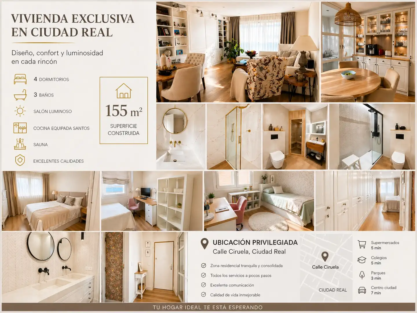 Habitación de Piso en venta en Ciudad Real Capital con Aire acondicionado, Calefacción y Amueblado