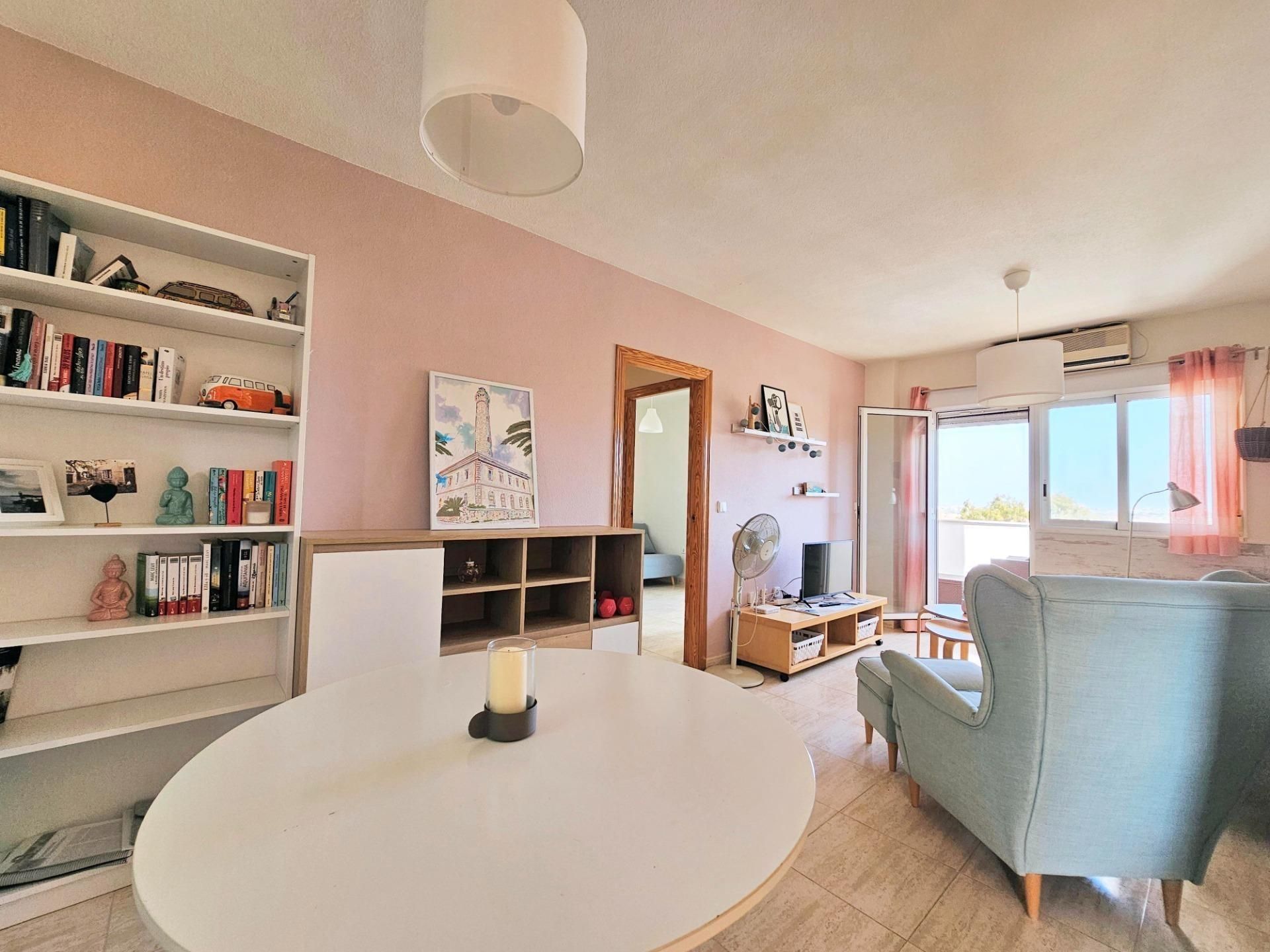 Living room of Flat for sale in Cartagena  with Terrace, Balcony and Community pool