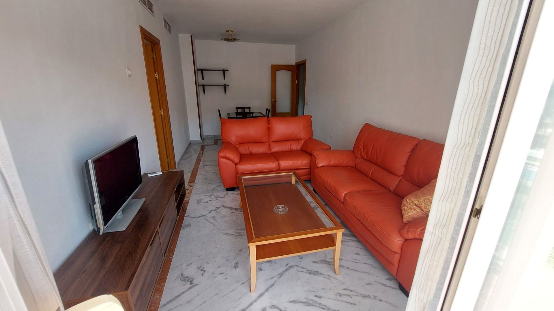 Sala d'estar de Apartament de lloguer en Málaga Capital amb Terrassa, Moblat i Forn