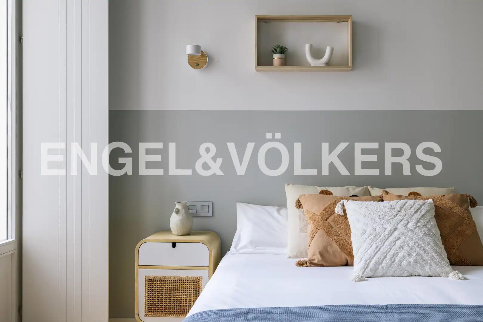 Schlafzimmer von Wohnungen zur Miete in Madrid mit Klimaanlage, Heizung und Möbliert