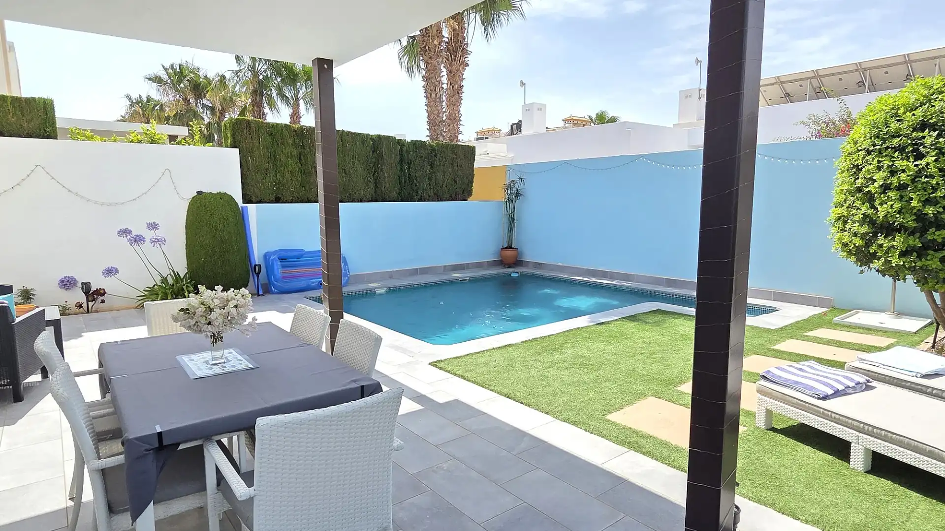 Piscina de Casa o xalet en venda en Cartagena amb Aire condicionat, Jardí privat i Terrassa