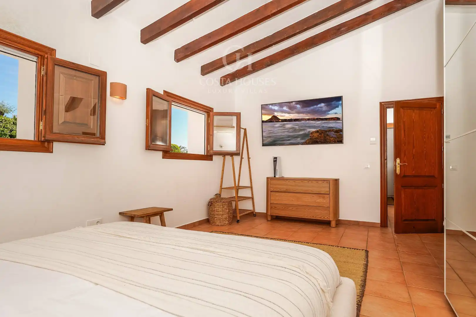Bedroom of Houses for sale in Jávea / Xàbia  with Air Conditioner, Heating and Private garden