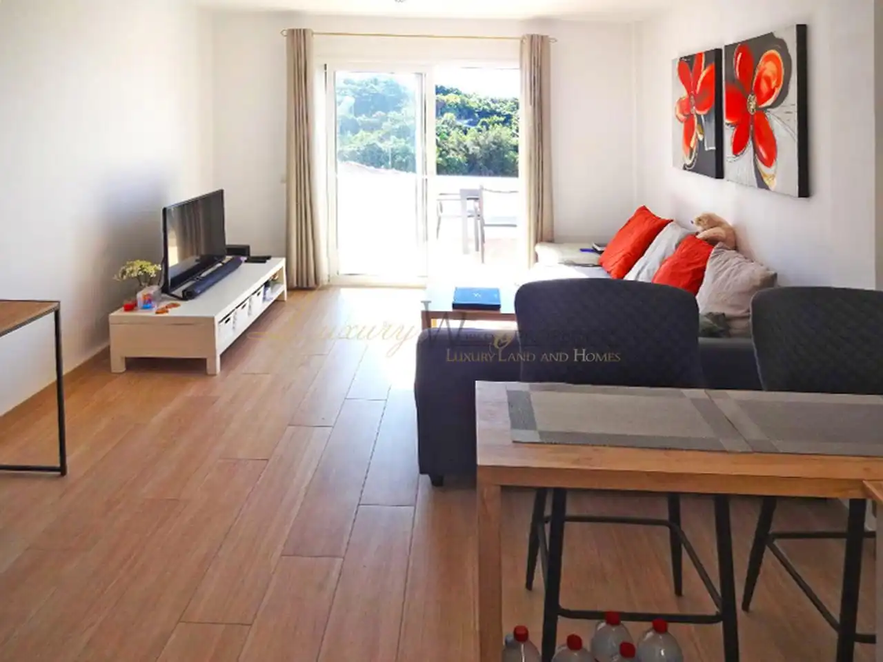 Sala d'estar de Àtic en venda en Adeje amb Aire condicionat, Terrassa i Moblat