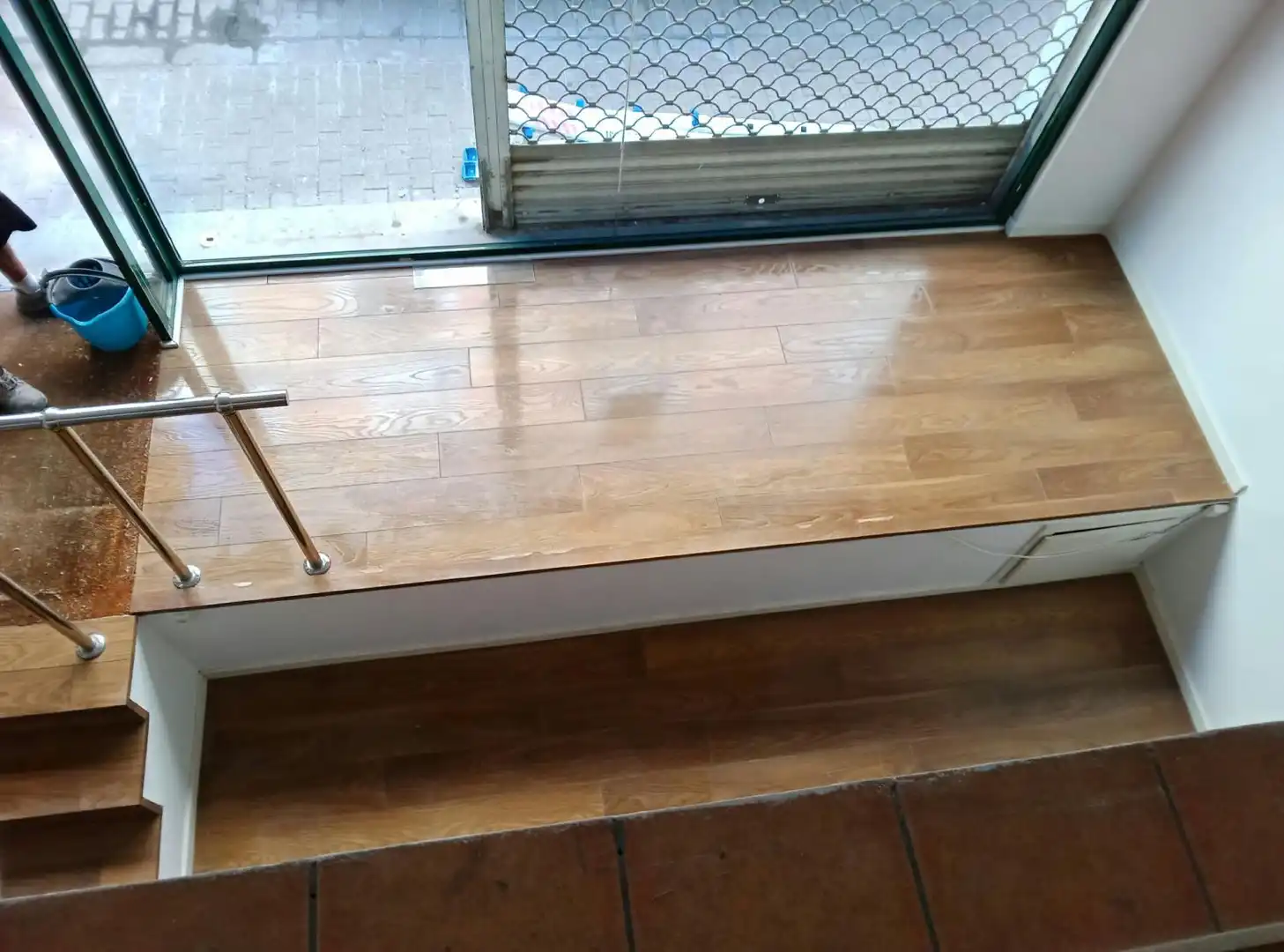 Terrasse von Geschaftsraum zur Miete in Badalona mit Klimaanlage