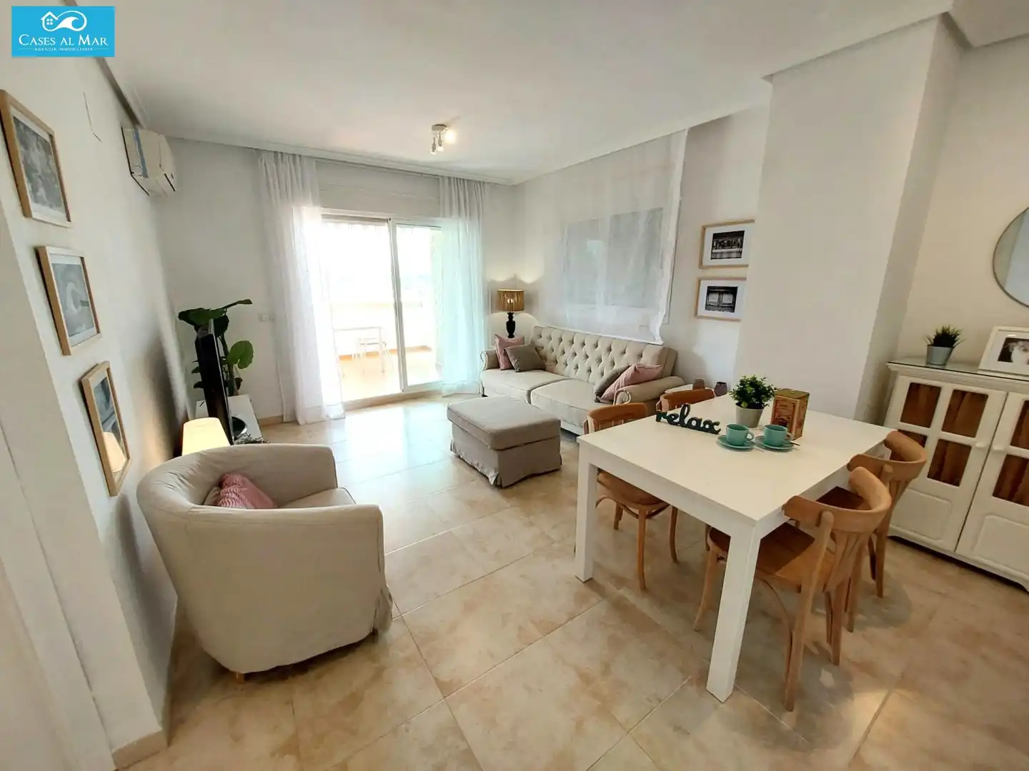 Sala d'estar de Apartament en venda en Oropesa del Mar / Orpesa amb Aire condicionat, Calefacció i Terrassa