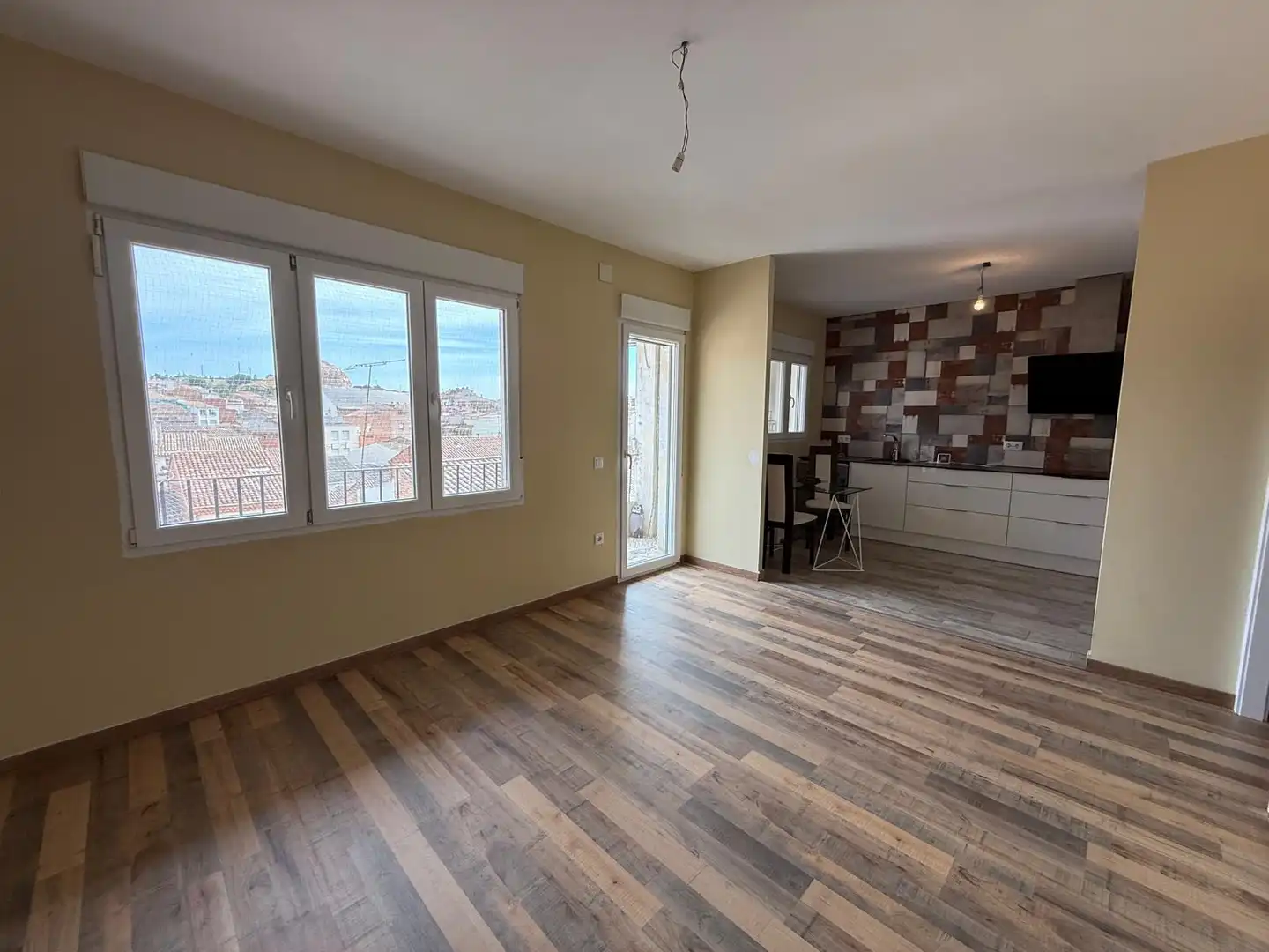 Sala de estar de Piso en venta en Almacelles con Calefacción, Parquet y Horno