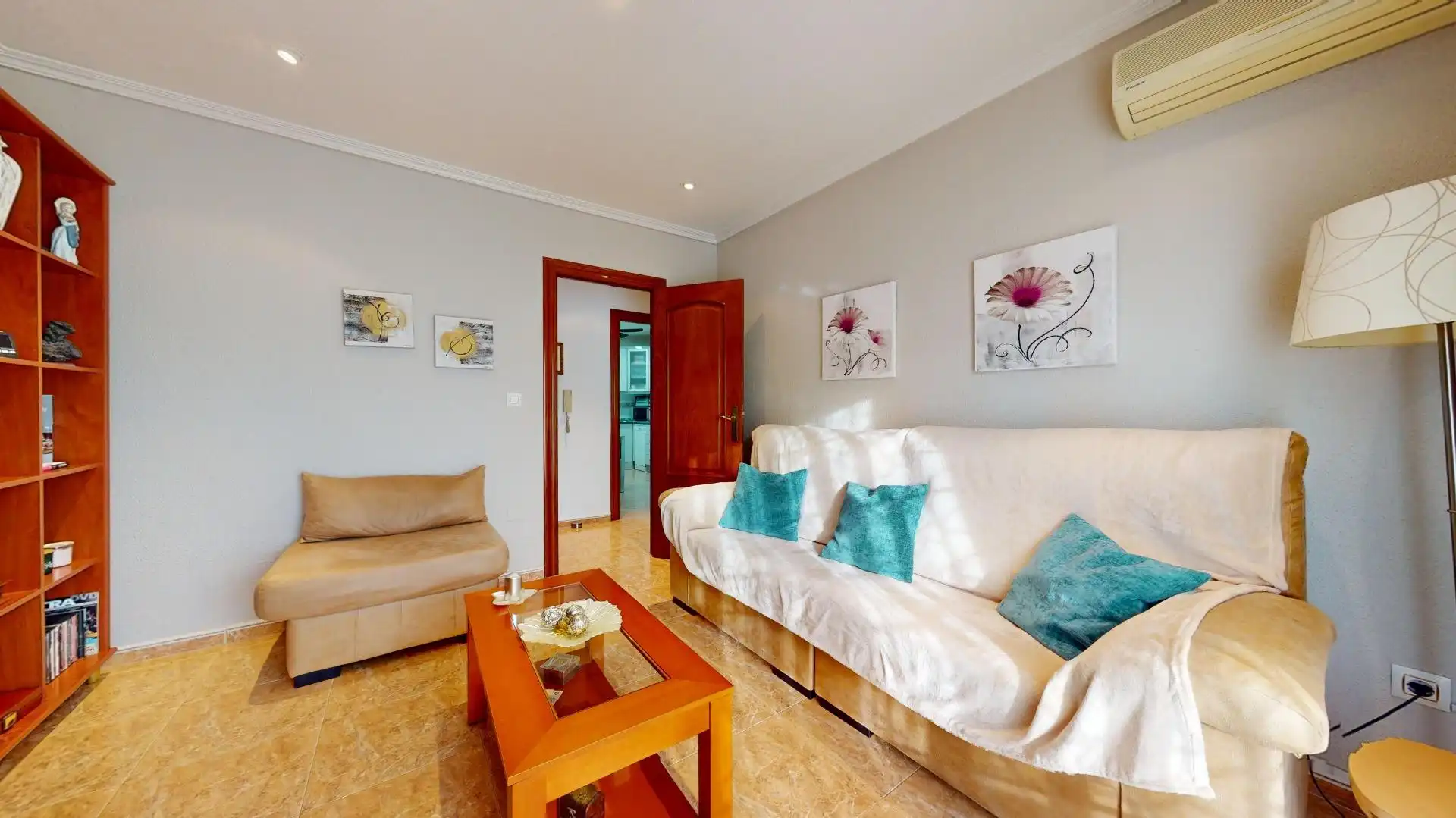 Wohnzimmer von Wohnung zum Verkauf in San Pedro del Pinatar mit Klimaanlage, Terrasse und Möbliert