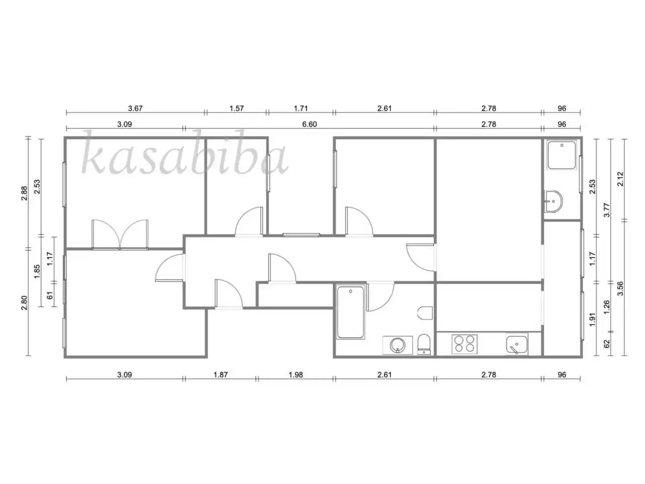 Flat for sale in Valencia  with Air Conditioner and Balcony
