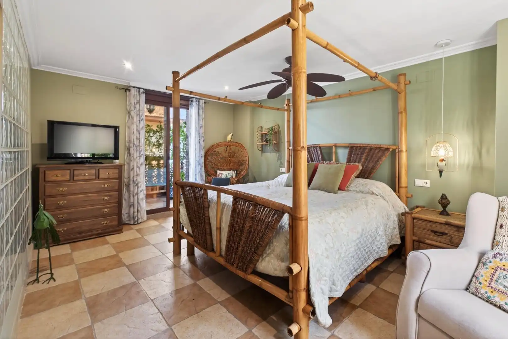 Bedroom of Houses for sale in Málaga  with Air Conditioner, Heating and Private garden