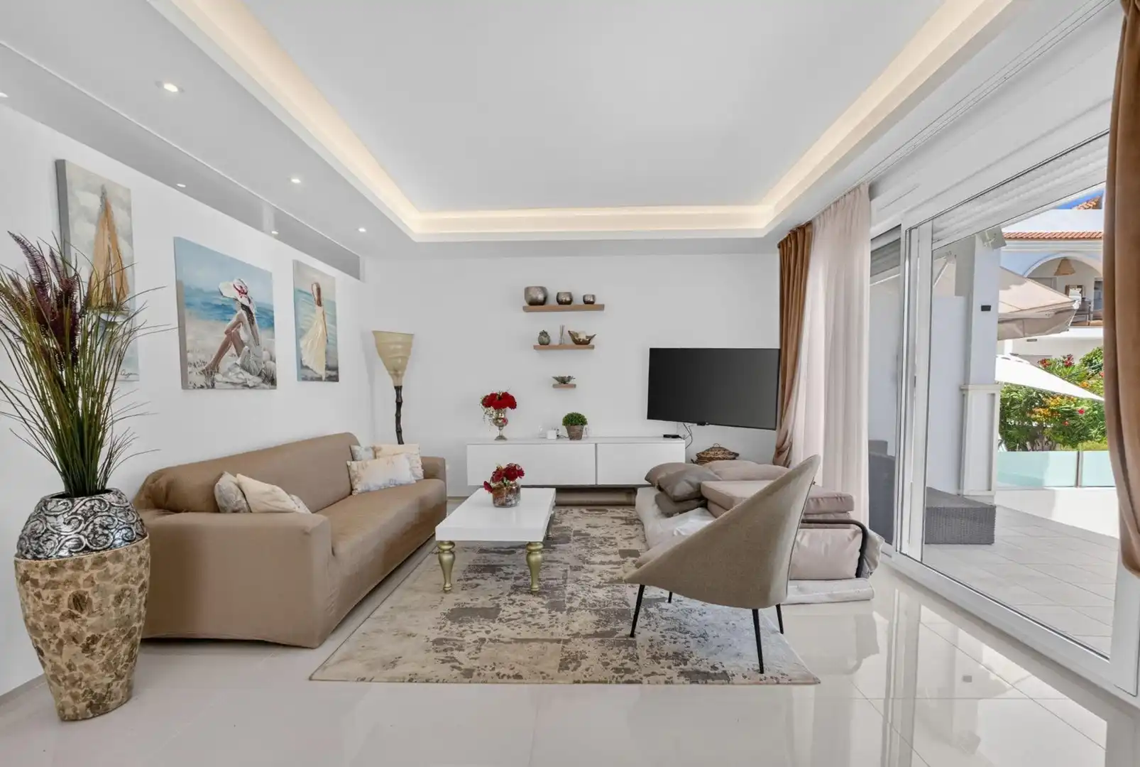 Living room of Apartments for sale in Rojales  with Heating, Private garden and Swimming Pool