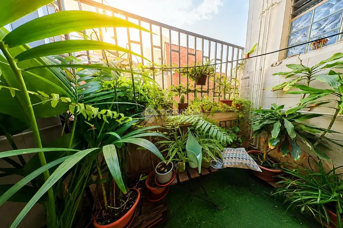 Balcony of Flat for sale in Sant Adrià de Besòs  with Air Conditioner and Terrace