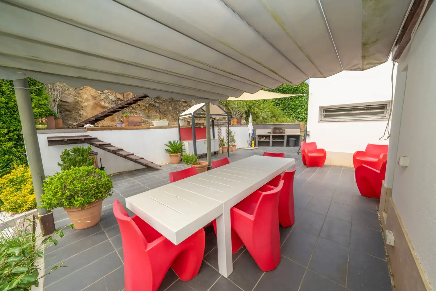 Terraza de Casa o chalet en venta en Santa Susanna con Aire acondicionado, Calefacción y Jardín privado
