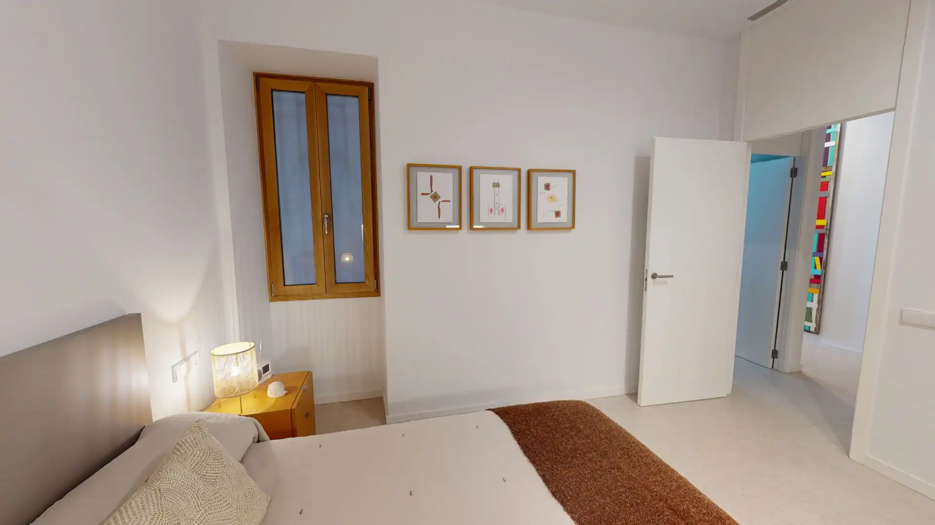 Schlafzimmer von Wohnung zum Verkauf in Alicante / Alacant mit Klimaanlage, Privatgarten und Abstellraum