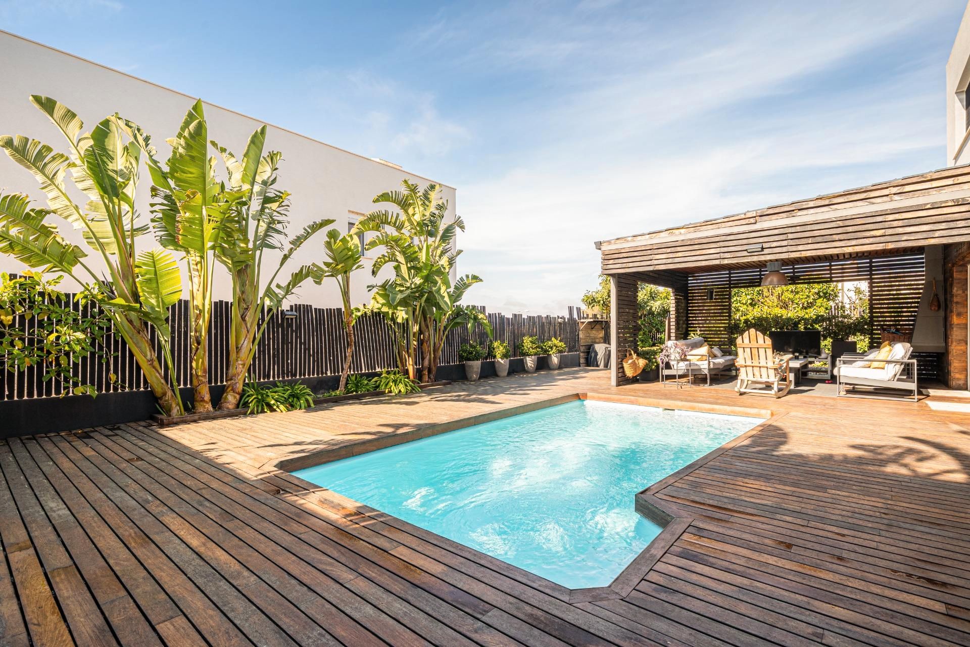 Swimming pool of Houses for sale in Marratxí  with Heating and Parquet flooring