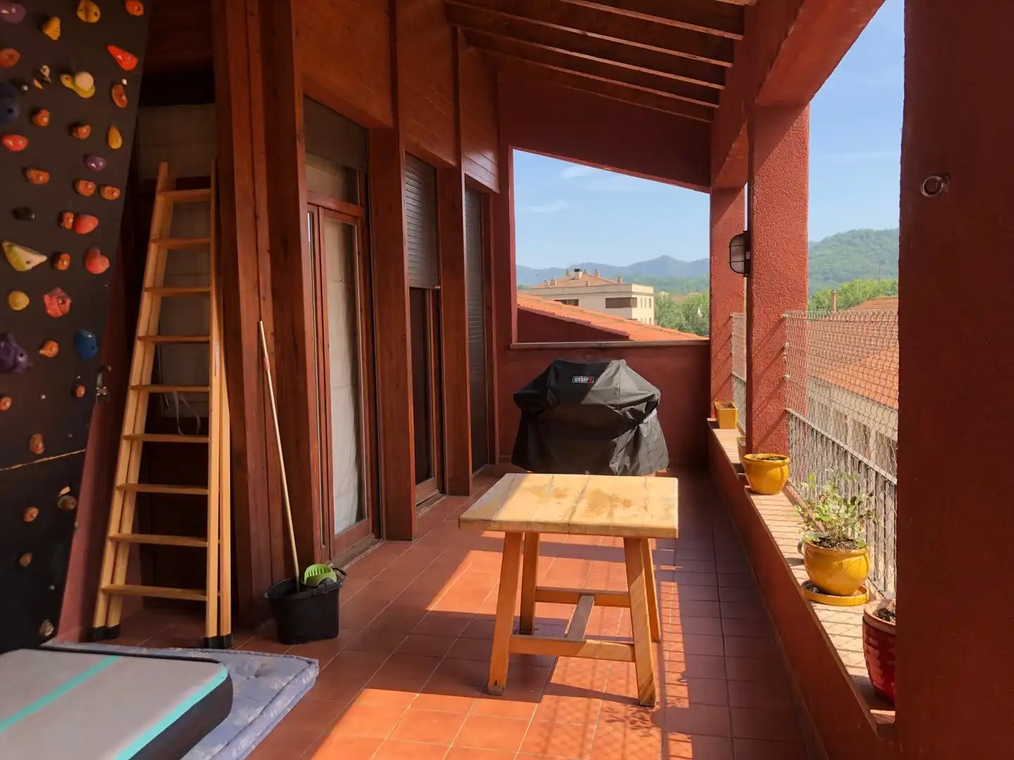 Terrasse von Maisonette zur Miete in Olot mit Heizung und Terrasse