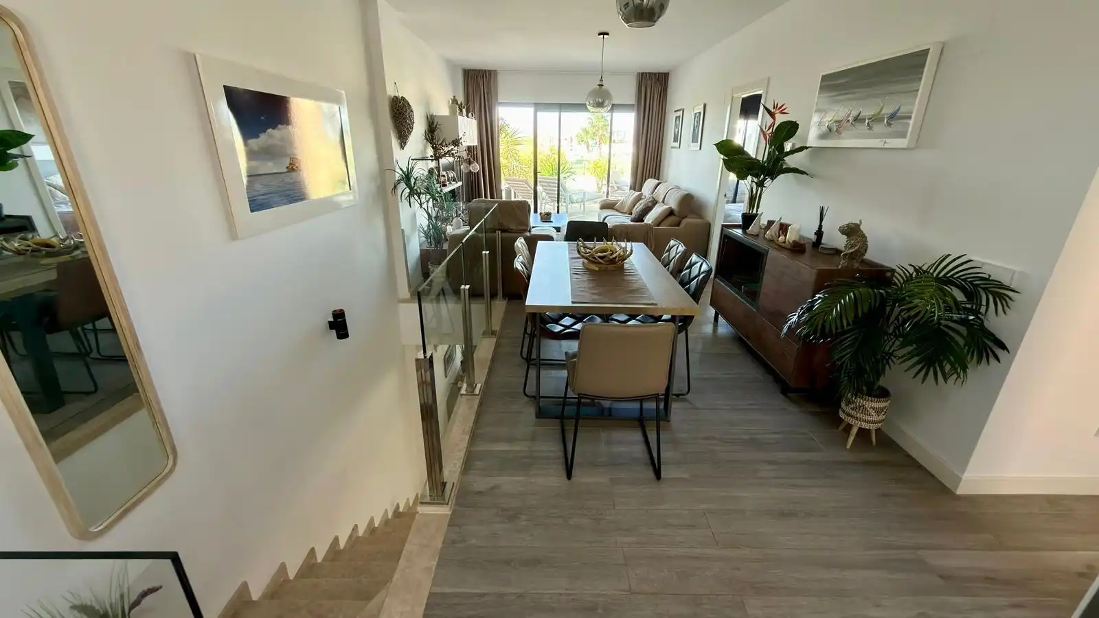 Esszimmer von Maisonette zum Verkauf in Finestrat mit Klimaanlage, Heizung und Privatgarten