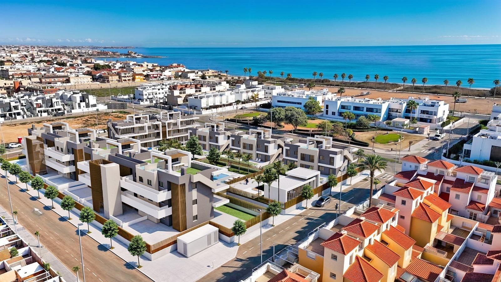 Vista exterior de Planta baixa en venda en Pilar de la Horadada amb Aire condicionat, Calefacció i Jardí privat