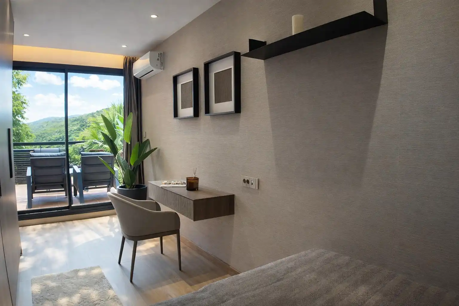 Bedroom of Attic for sale in Mijas  with Air Conditioner, Terrace and Swimming Pool