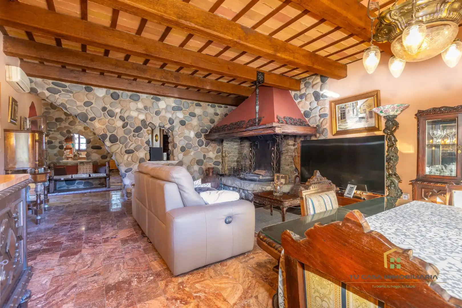 Sala d'estar de Finca rústica en venda en Argelaguer amb Aire condicionat, Calefacció i Jardí privat