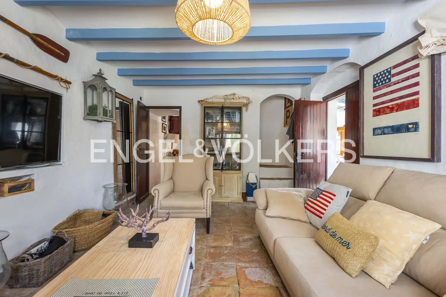 Sala de estar de Casa o chalet de alquiler en Jávea / Xàbia con Aire acondicionado, Calefacción y Terraza