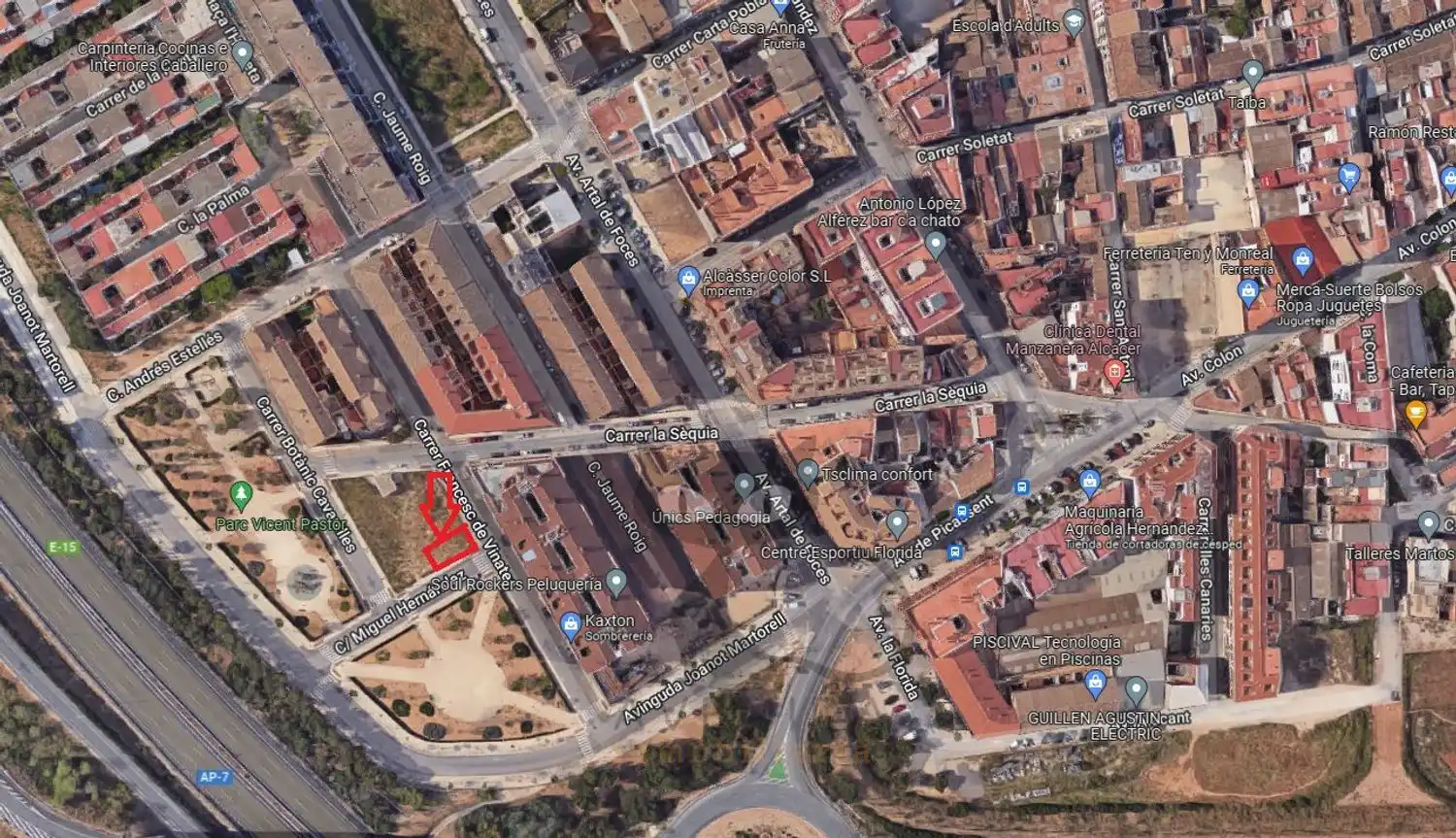 Vista exterior de Terreno en venta en Alcàsser