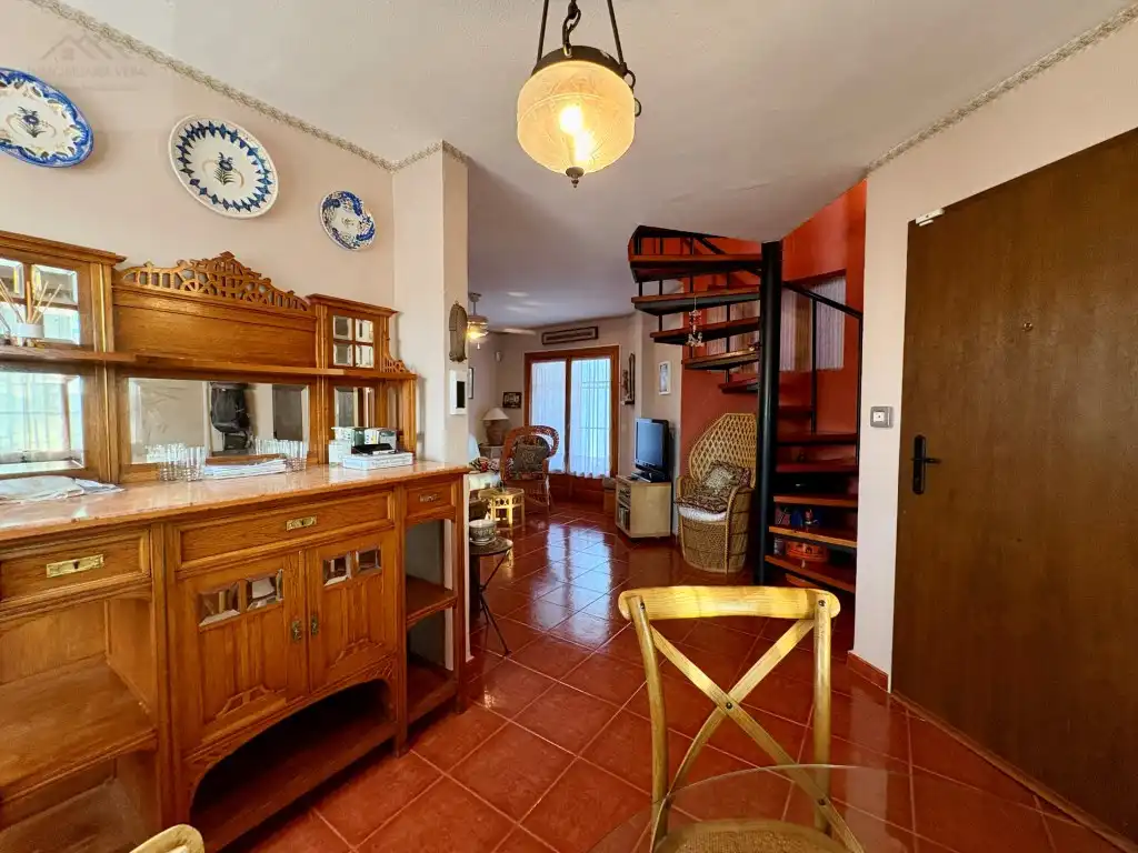 Sala d'estar de Casa o xalet de lloguer en Mazarrón amb Moblat, Rentadora i Microones