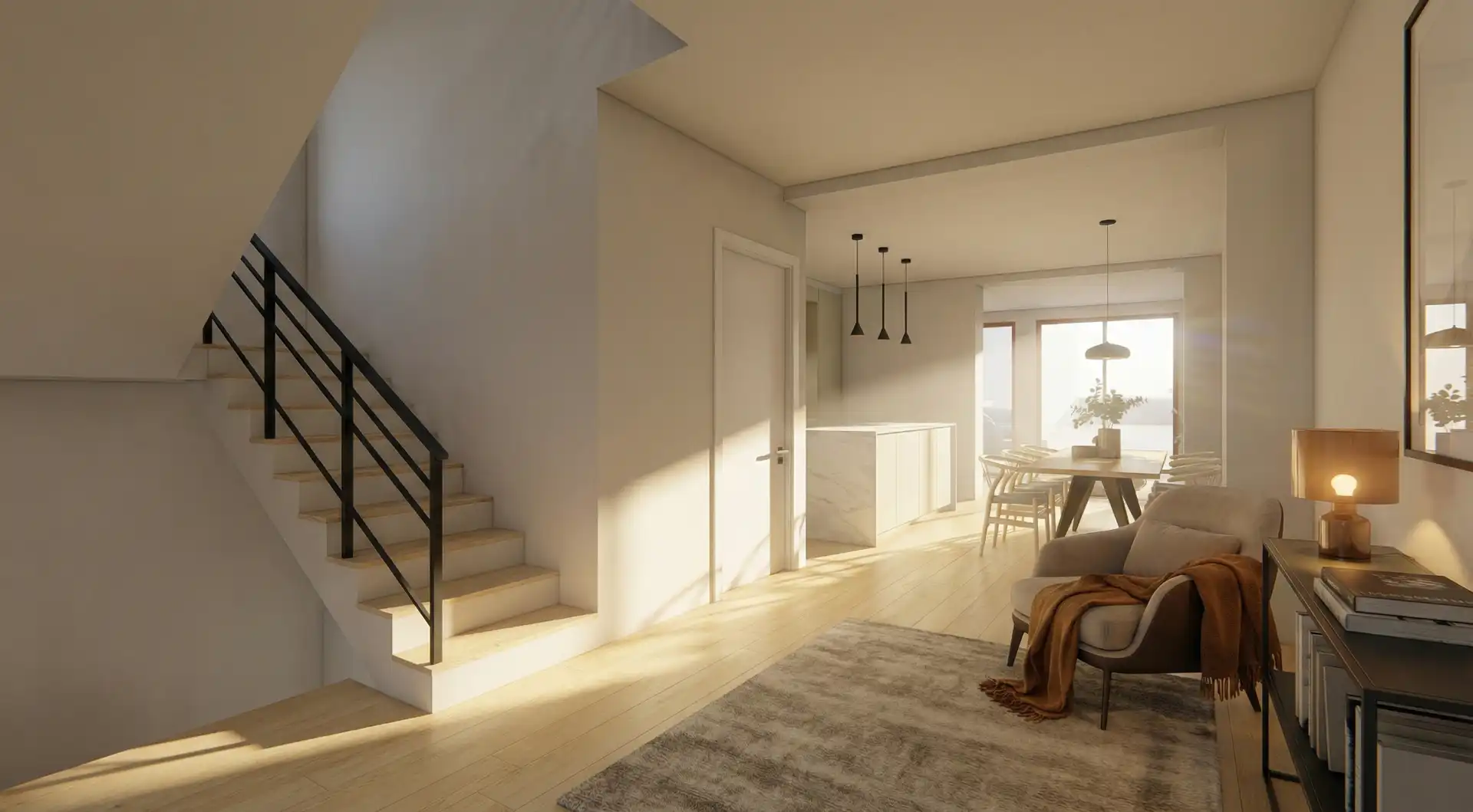 Sala de estar de Dúplex en venta en Sabadell con Aire acondicionado, Calefacción y Parquet