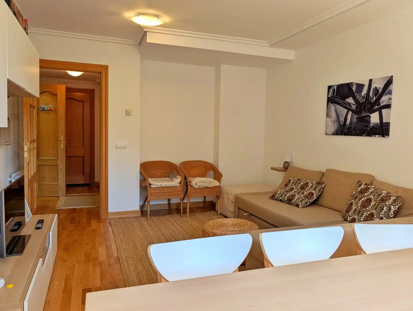 Living room of Apartments for sale in Zorraquín  with Heating, Storage room and Furnished