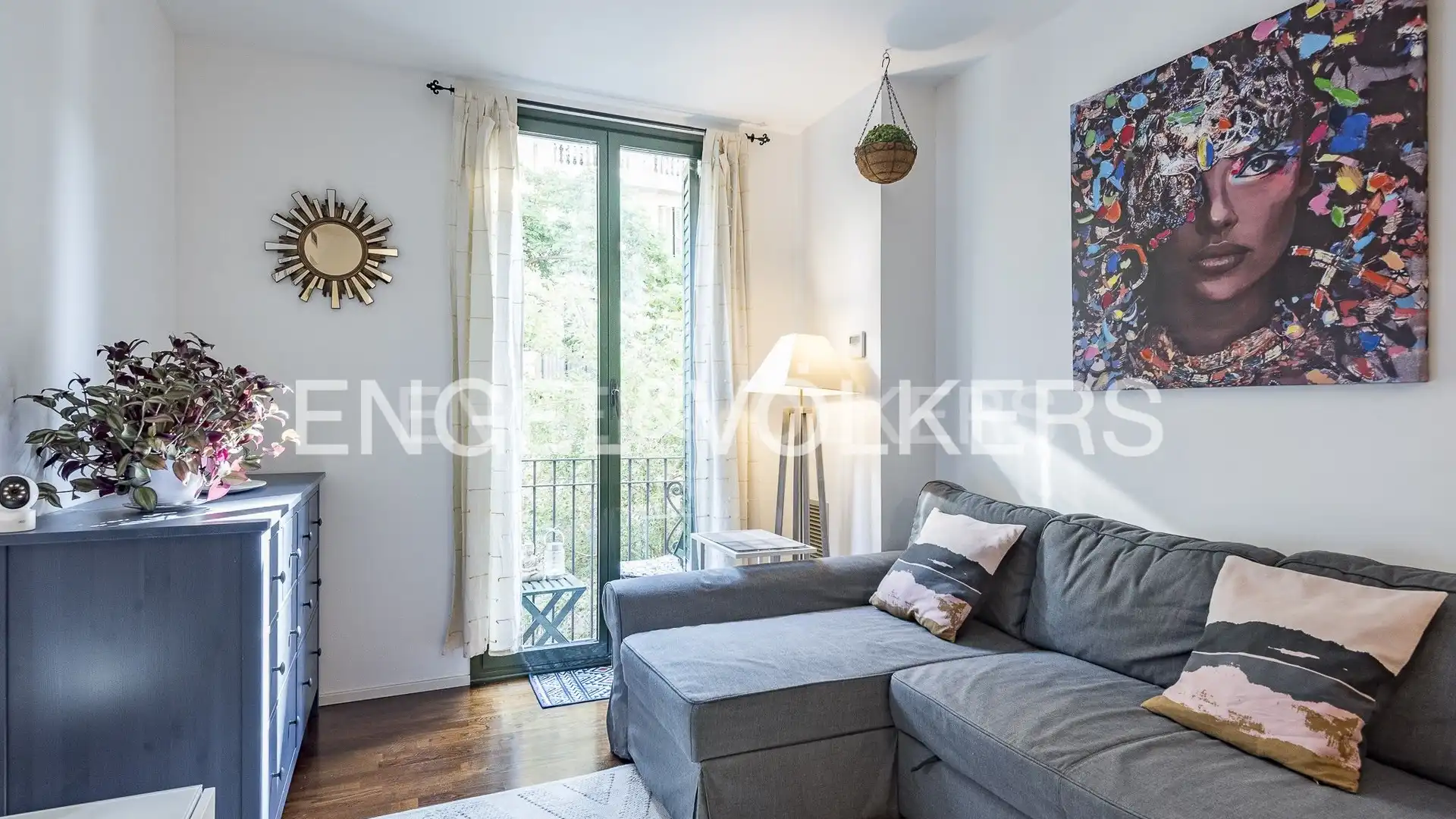 Schlafzimmer von Wohnung zur Miete in  Barcelona Capital mit Klimaanlage, Heizung und Parkett