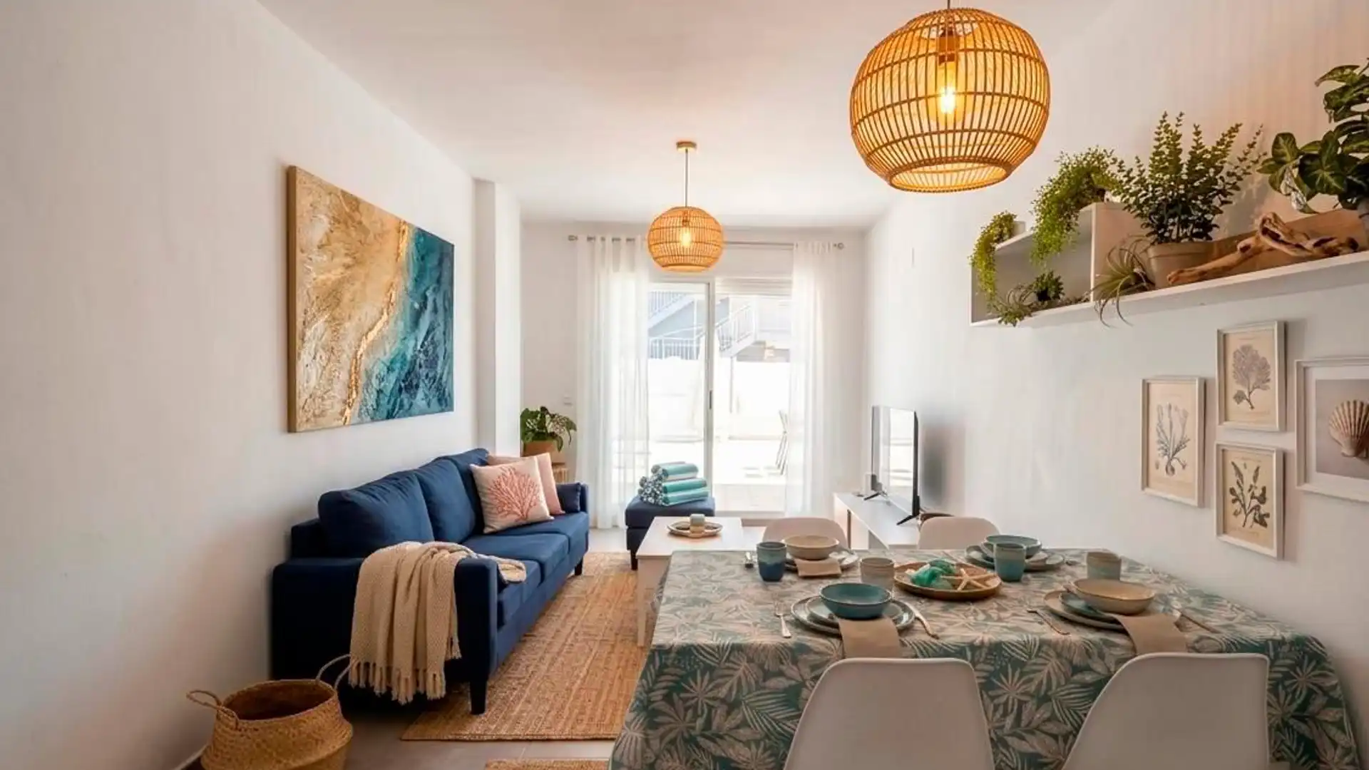 Sala d'estar de Apartament en venda en Moncofa amb Aire condicionat, Calefacció i Terrassa