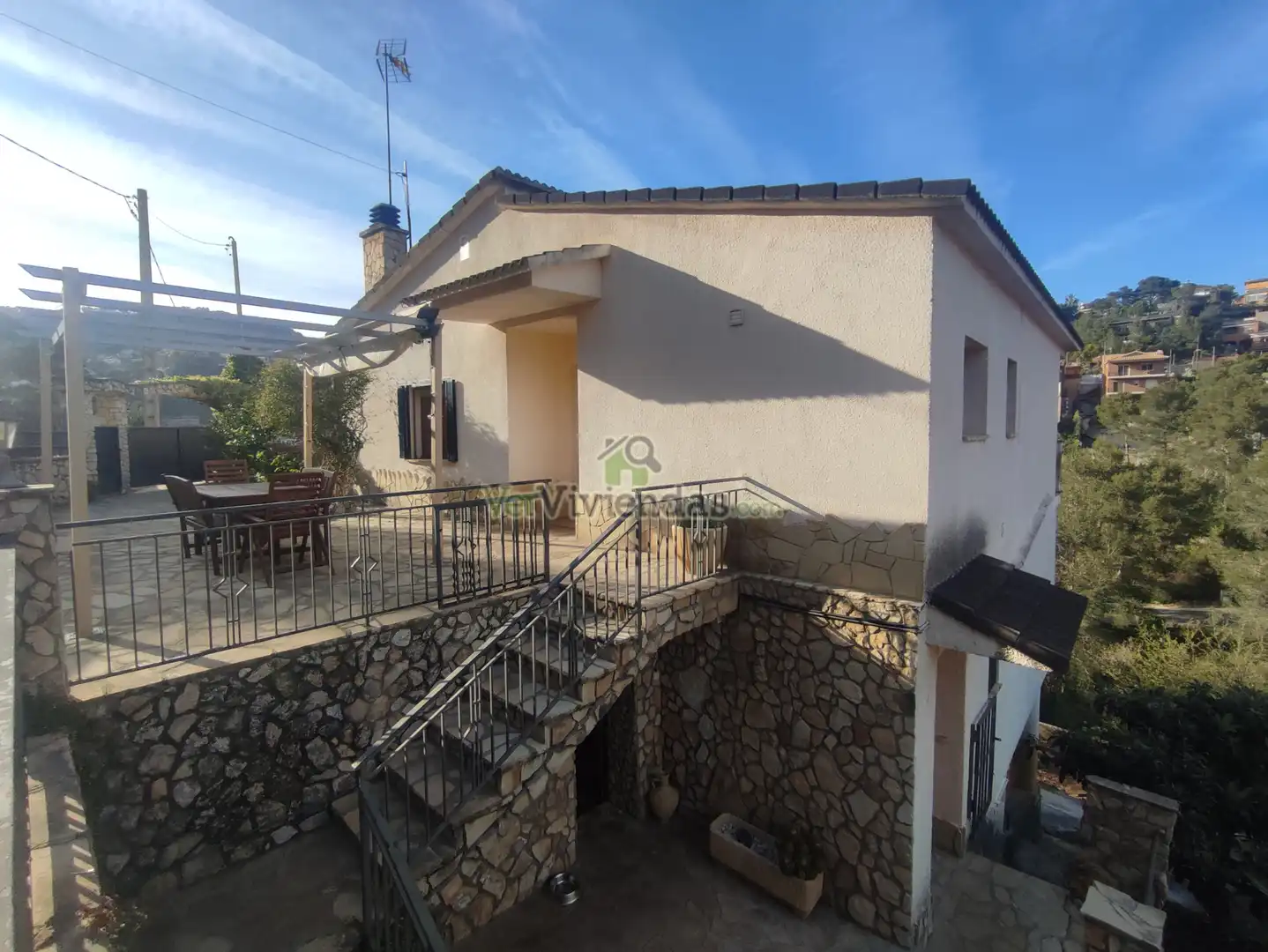 Vista exterior de Casa o chalet en venta en Vallirana con Aire acondicionado, Calefacción y Jardín privado