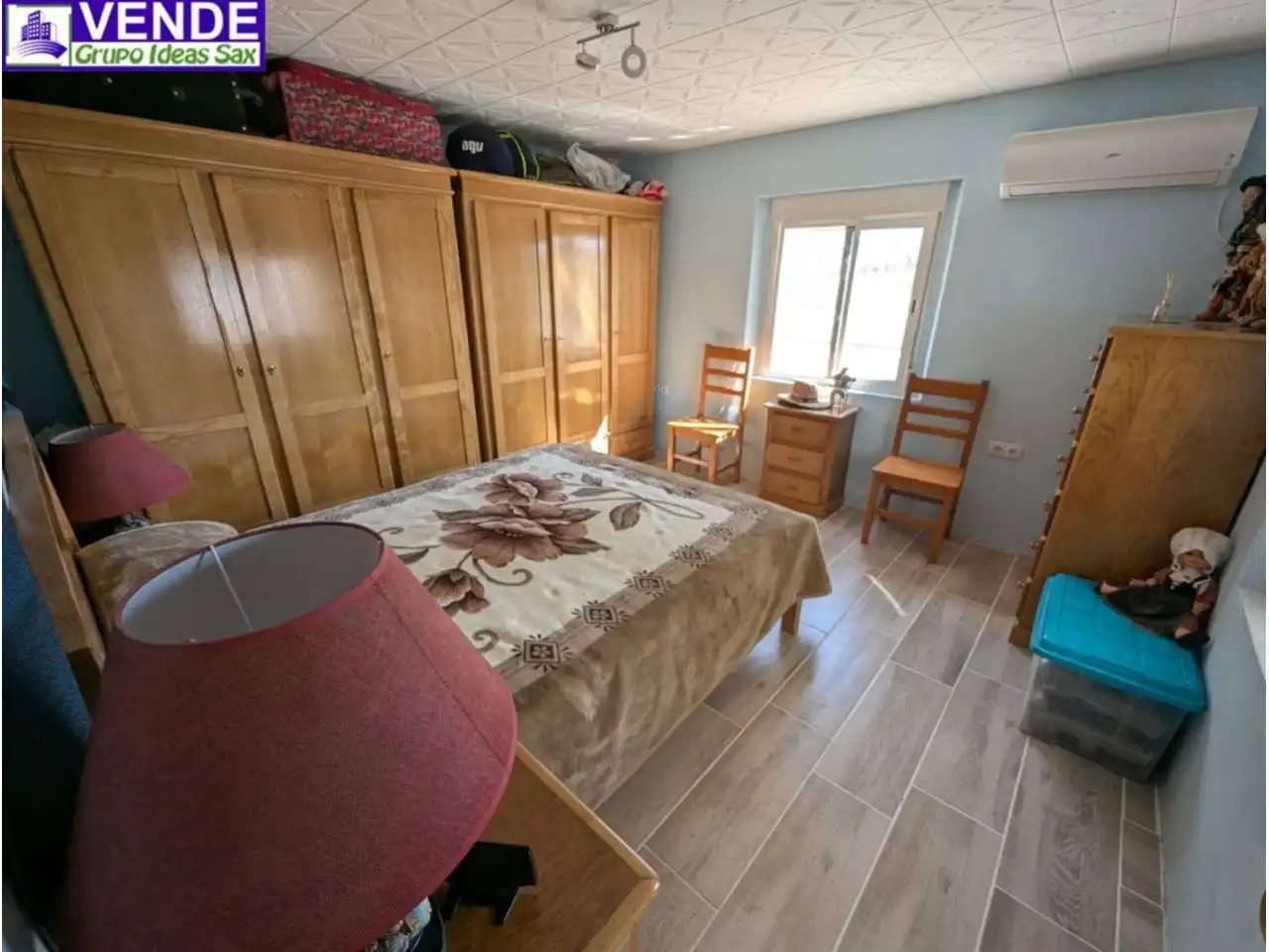 Habitación de Finca rústica en venta en Sax con Aire acondicionado, Jardín privado y Piscina