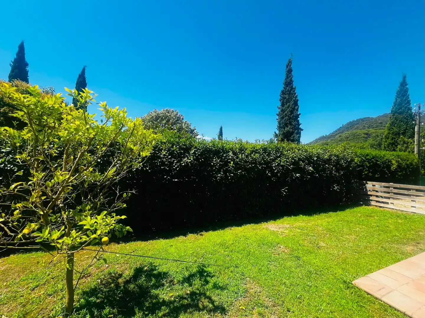 Garden of Houses for rent in Sant Martí de Llémena  with Air Conditioner, Heating and Private garden