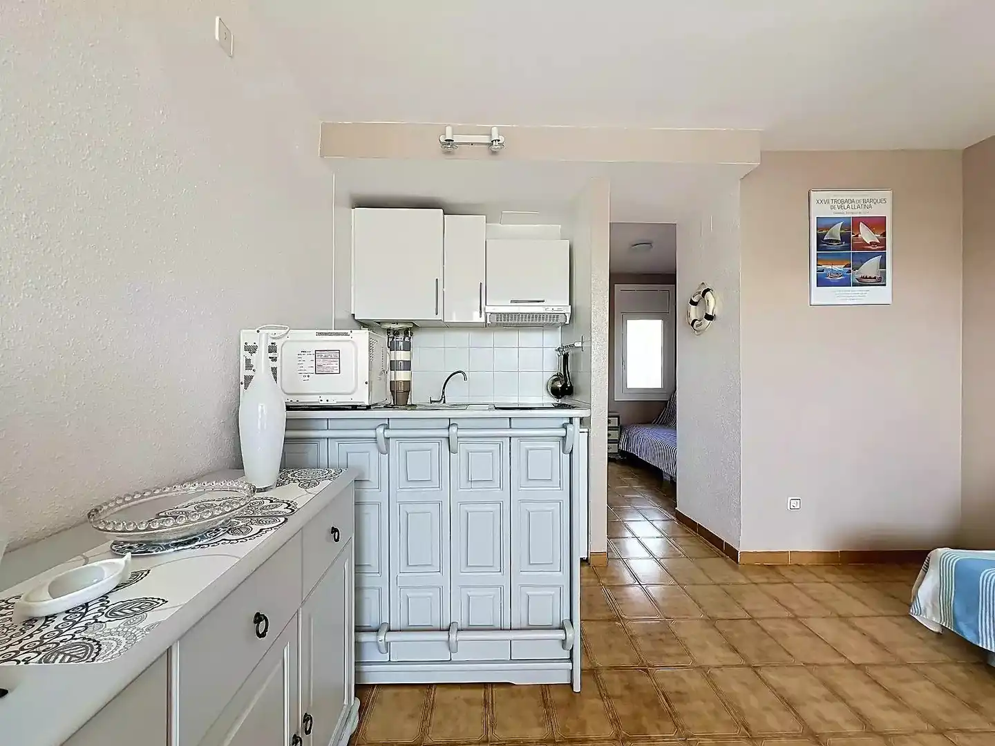 Kitchen of Flat for sale in Roses  with Furnished