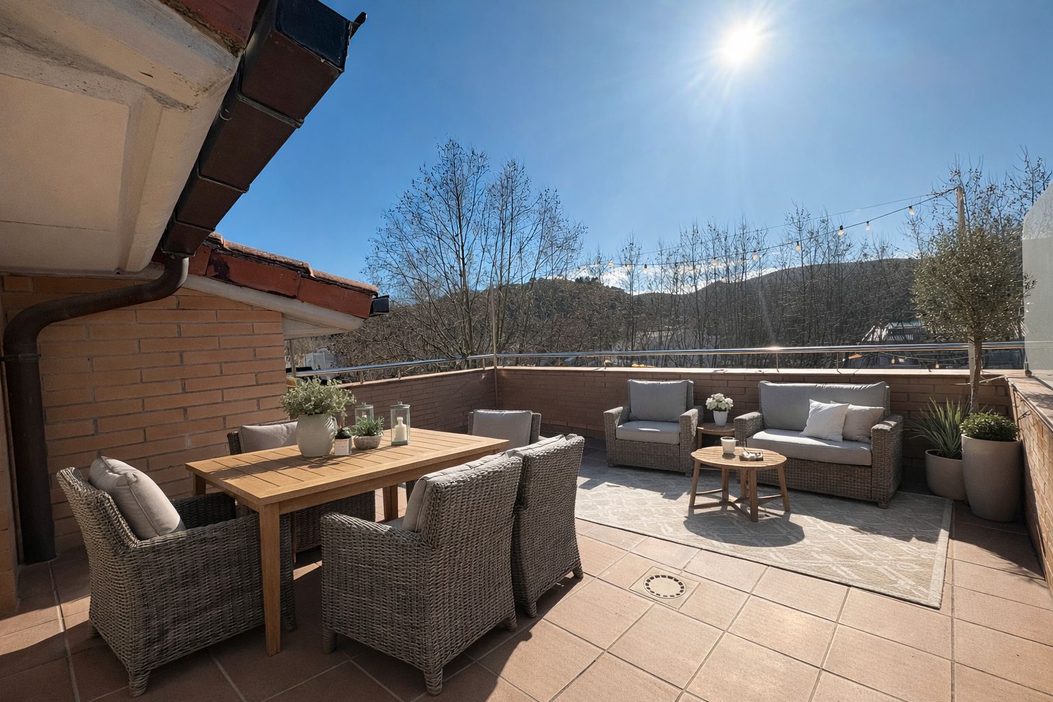 Terrace of Duplex for sale in Vallgorguina  with Air Conditioner, Heating and Parquet flooring