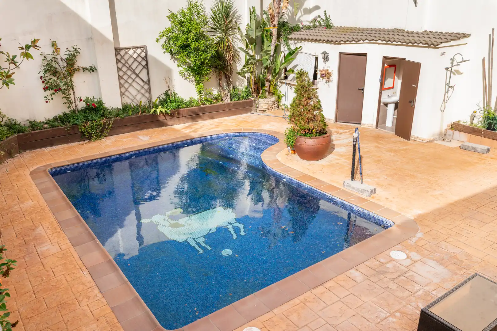 Swimming pool of Attic for sale in Sant Cugat del Vallès  with Air Conditioner, Heating and Parquet flooring