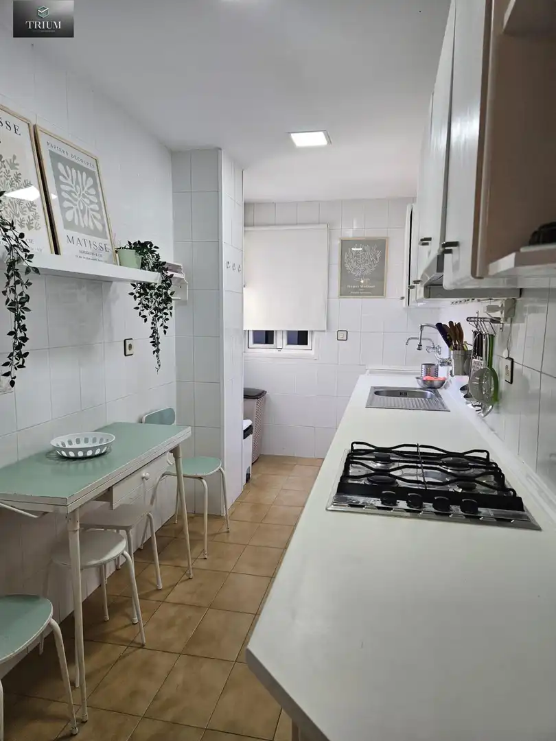Cuina de Apartament de lloguer en Salobreña amb Aire condicionat, Moblat i Balcó