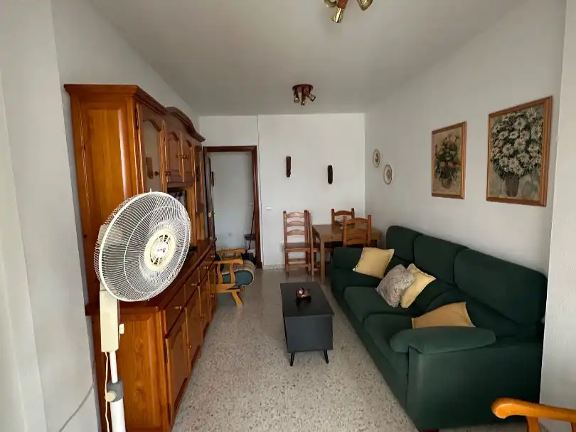 Sala de estar de Apartamento de alquiler en El Portil con Jardín privado, Terraza y Piscina