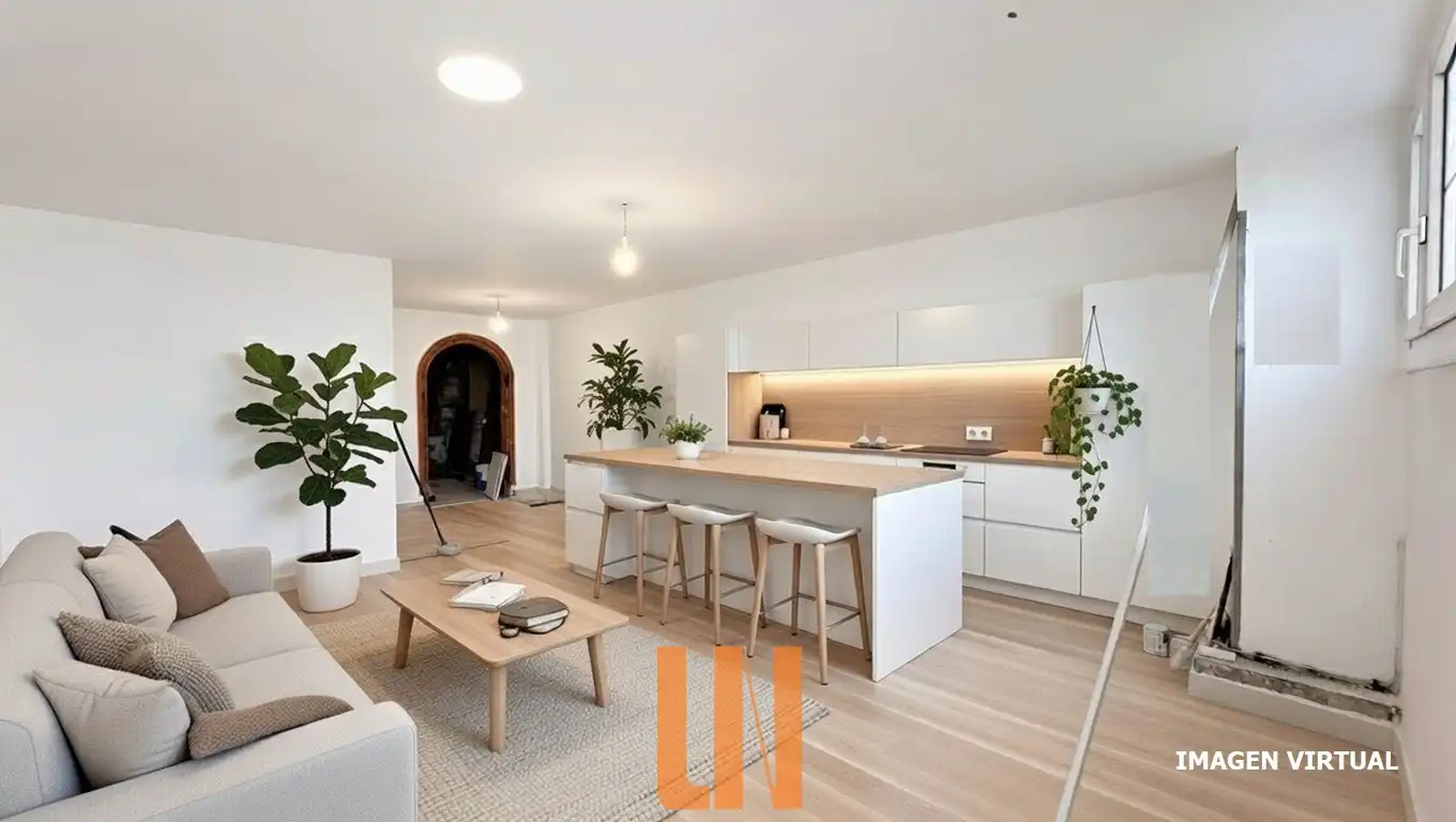 Cocina de Casa o chalet en venta en A Coruña Capital  con Calefacción, Jardín privado y Parquet