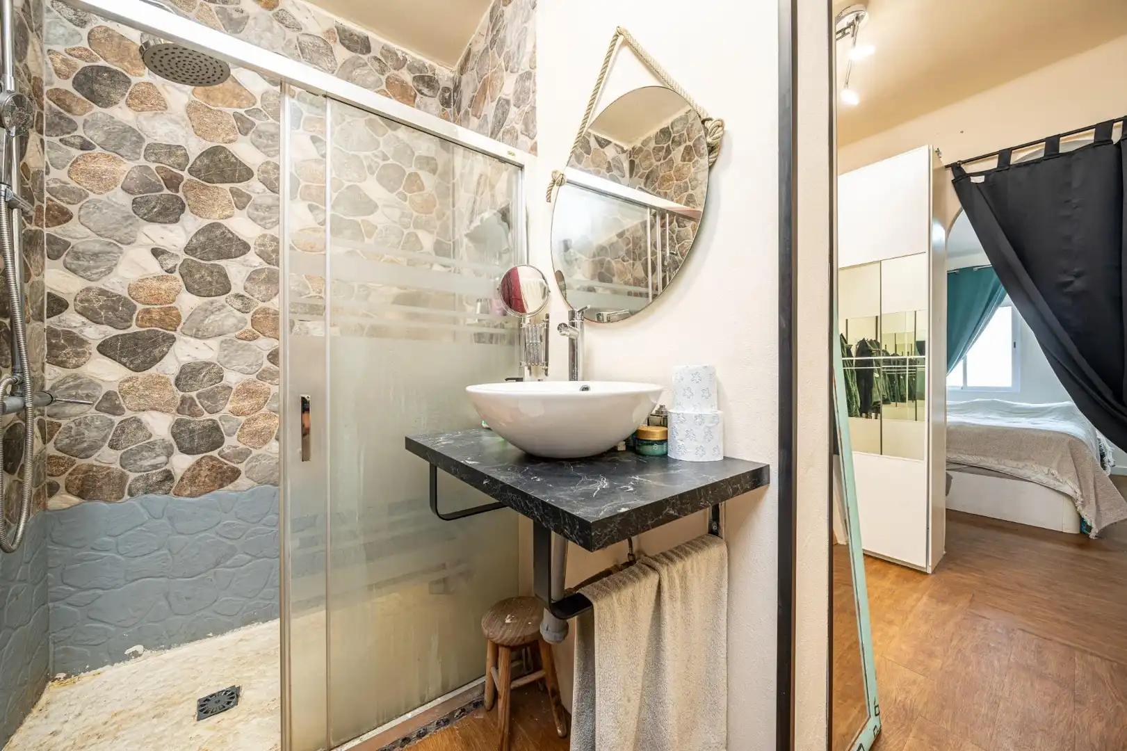 Baño de Casa adosada en venta en  Palma de Mallorca con Aire acondicionado, Calefacción y Jardín privado
