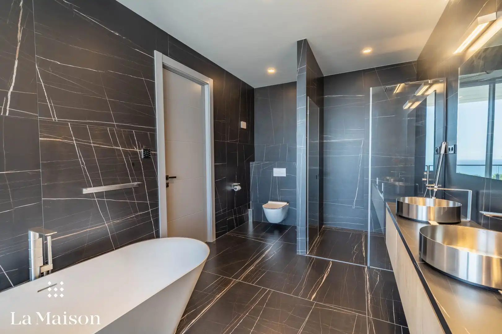 Baño de Casa o chalet en venta en Caldes d'Estrac con Aire acondicionado, Calefacción y Jardín privado