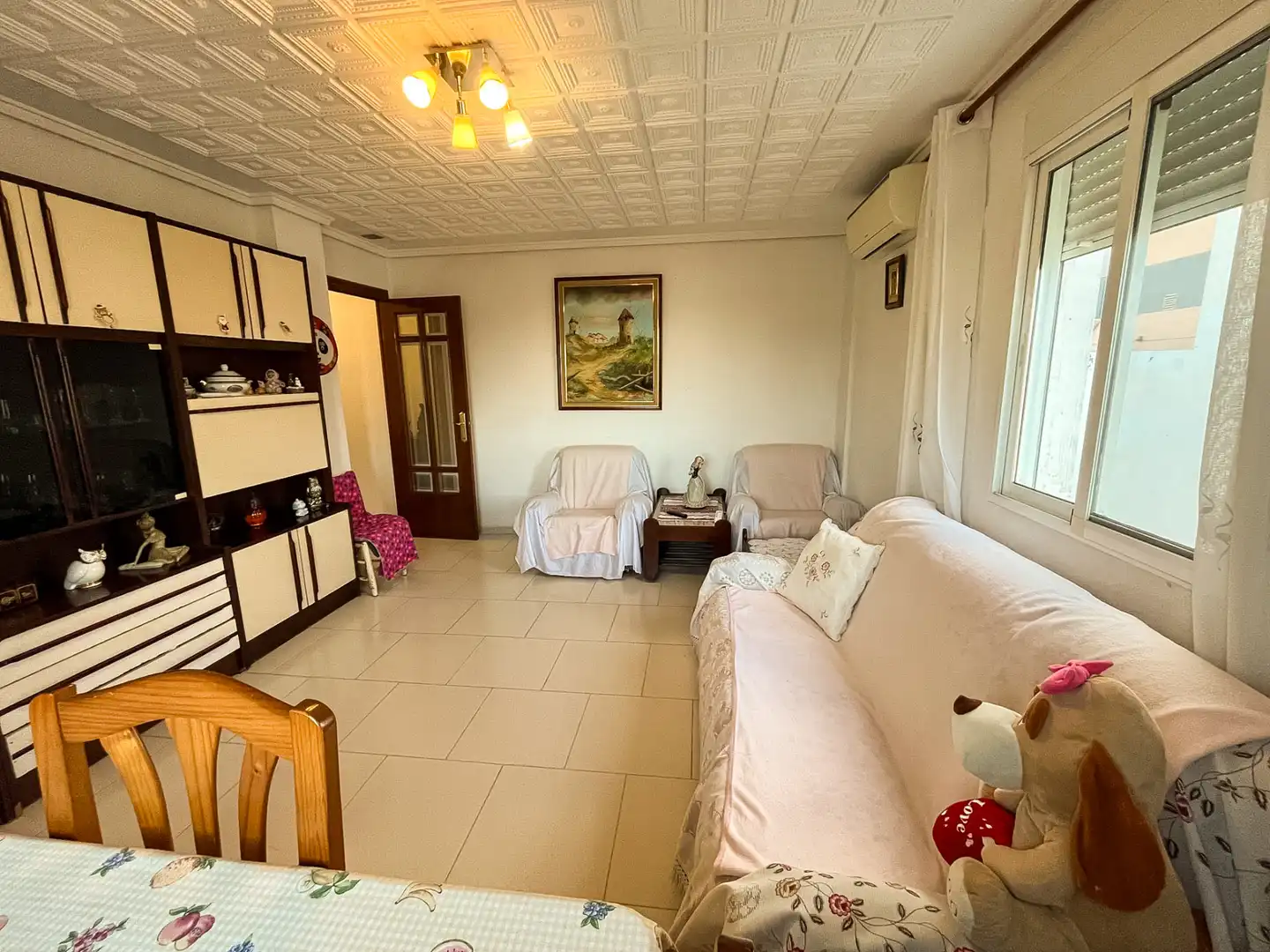 Wohnzimmer von Wohnung zum Verkauf in Sagunto / Sagunt mit Klimaanlage, Heizung und Möbliert