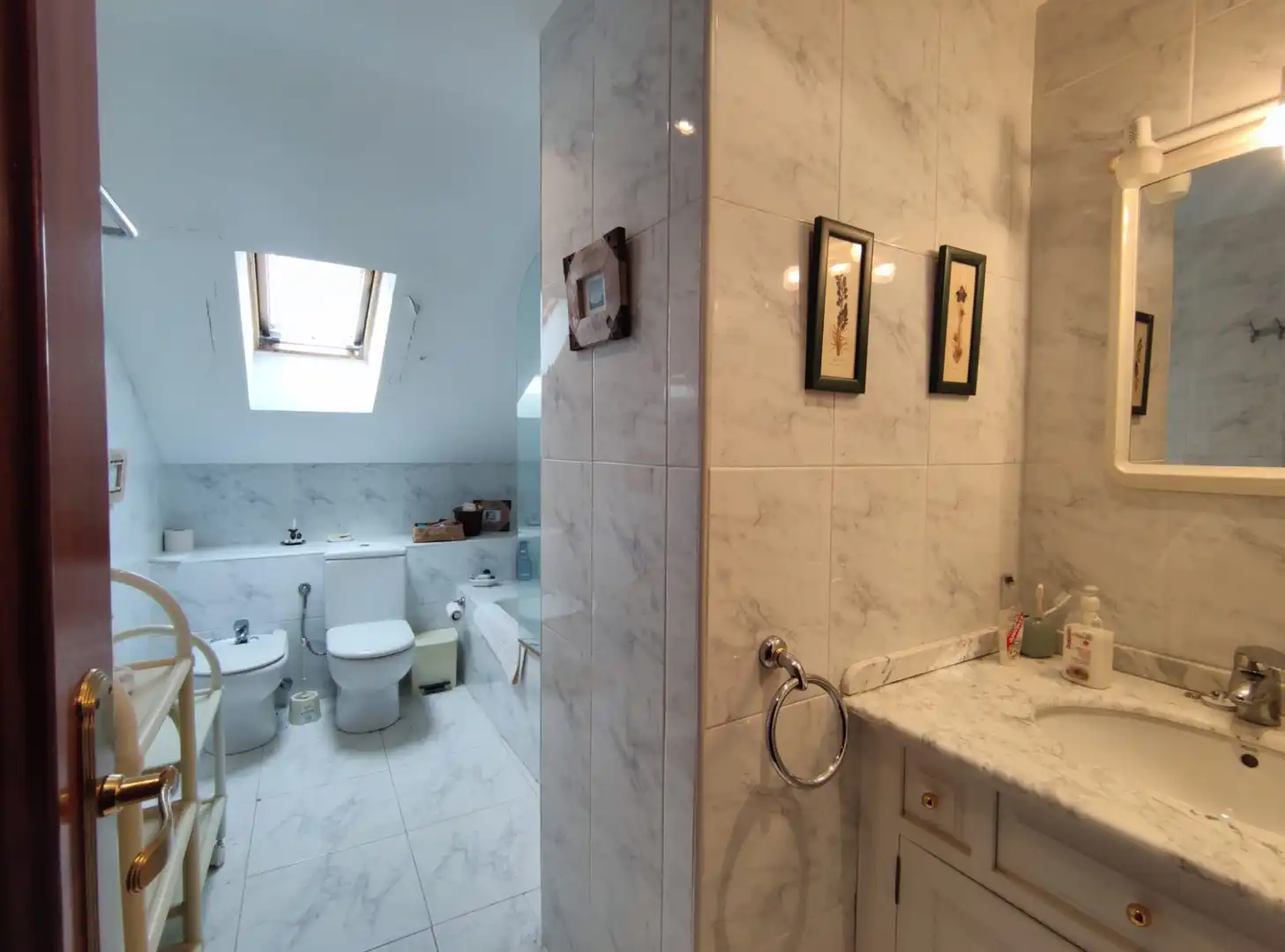 Baño de Apartamento en venta en Ezcaray con Calefacción, Terraza y Trastero