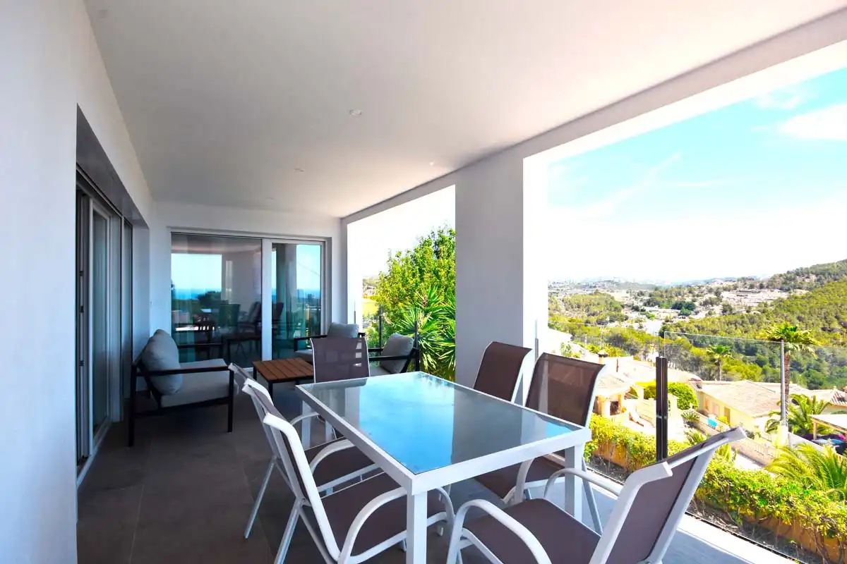 Terraza de Casa o chalet en venta en Calpe / Calp con Aire acondicionado, Jardín privado y Terraza