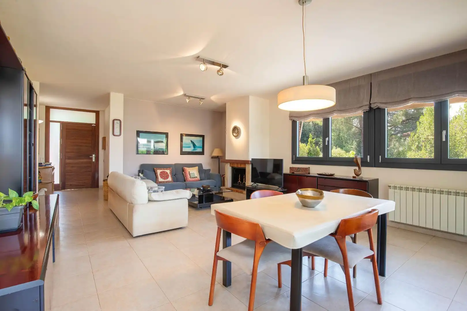 Sala de estar de Casa o chalet en venta en Vacarisses con Calefacción, Jardín privado y Terraza