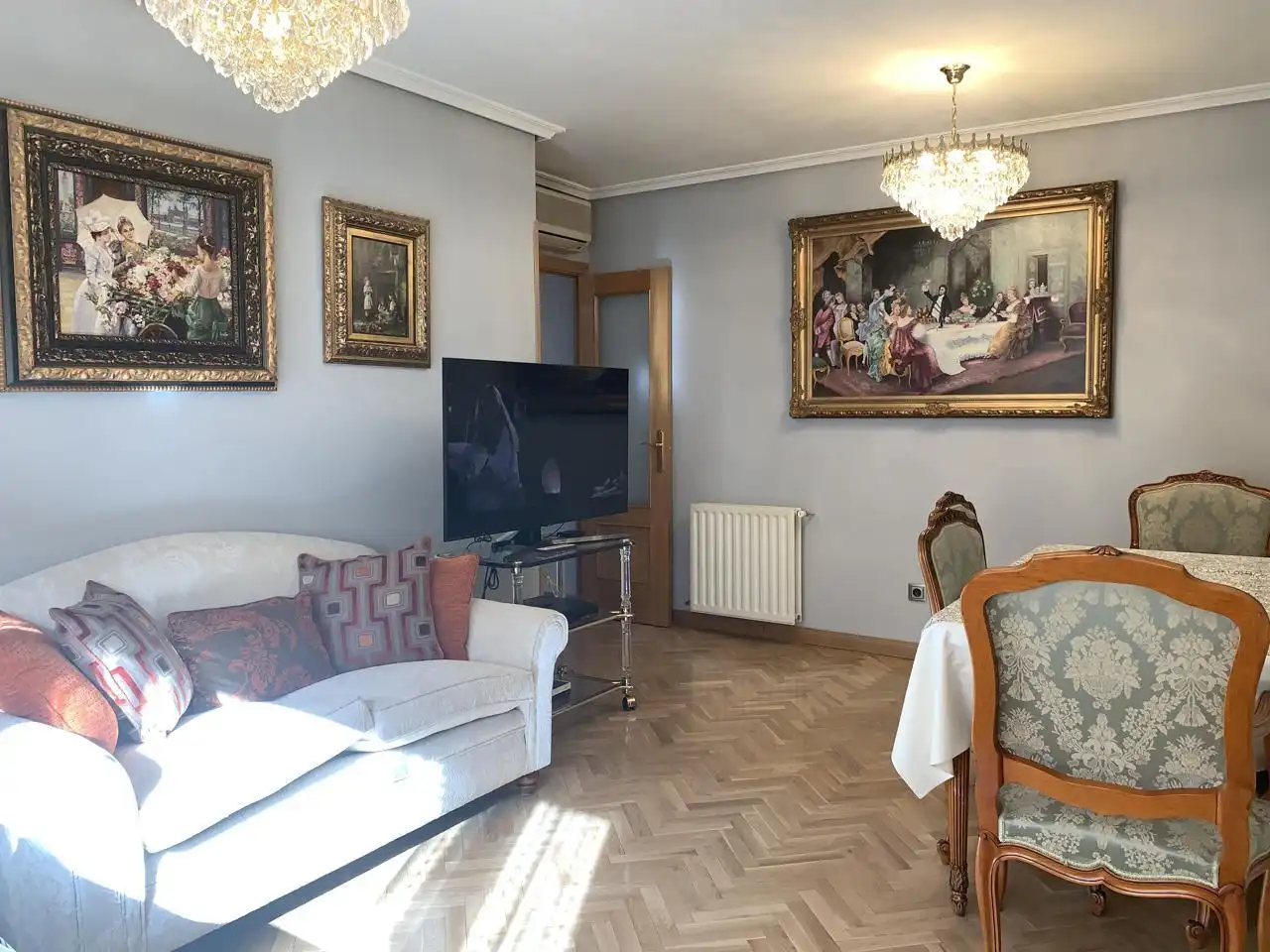 Sala de estar de Piso en venta en Madrid con Aire acondicionado, Calefacción y Parquet
