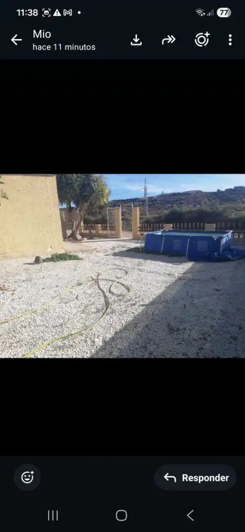 Piscina de Finca rústica de alquiler en Alhama de Almería con Aire acondicionado, Jardín privado y Amueblado