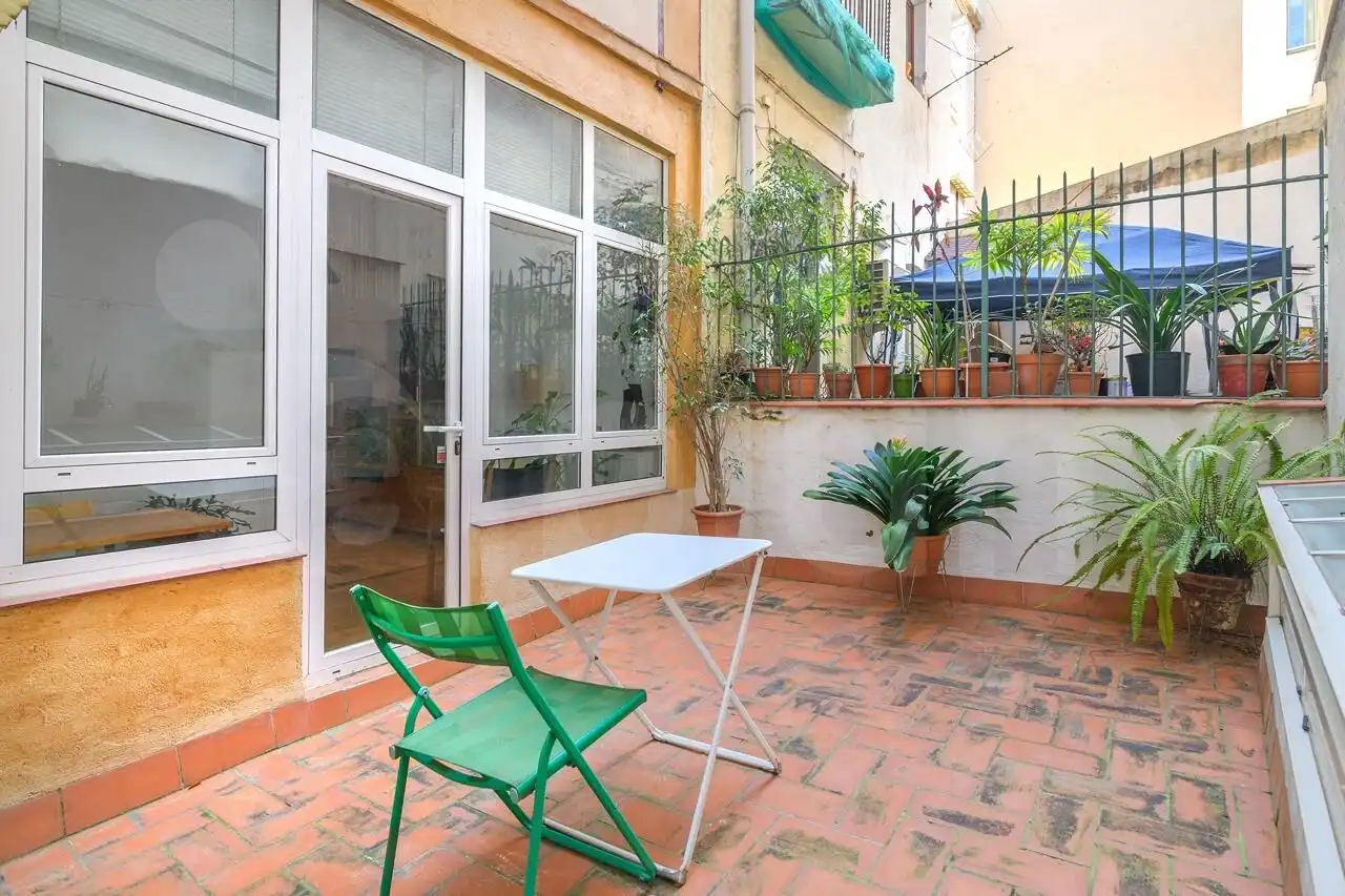 Terrasse von Wohnung zum Verkauf in Barcelona mit Heizung, Parkett und Terrasse