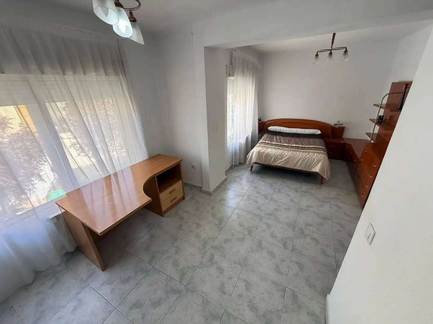Bedroom of Flat for rent in Cáceres  with Heating, Furnished and Balcony