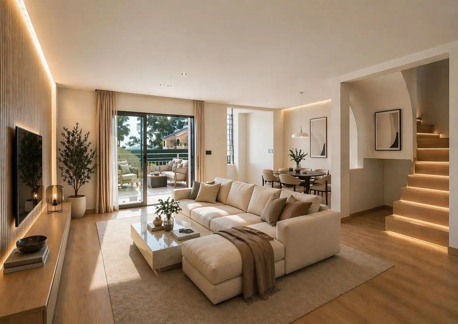 Living room of Detached homes for sale in Málaga Capital  with Air Conditioner and Terrace
